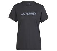 Adidas - Multi Logo Tech Tee - Multi Logo Tech Tee W Black per Donne in Pelle - Taglia L - Nero Nero L
