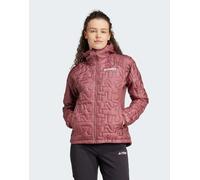 adidas - Terrex Xperior Primaloft - Giacca ampia isolante imbottita bordeaux con cappuccio-Rosso XS