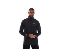adidas Performance - Terrex Xperior - T-shirt a maniche lunghe nera con zip-Nero XS