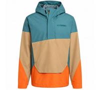 Anorak Terrex Xploric 2.5L Climaproof Preloved Teal / Cardboard / Semi Impact Orange S