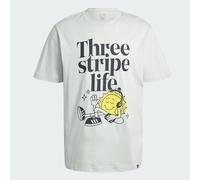 adidas Three Stripes Life Graphic Tshirt T-Shirt Grafica a Maniche Corte Uomo