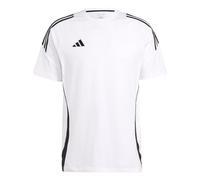 adidas Tiro 24 Sweat Tee, T-Shirt da Uomo (IT, Testo, L, Regular, Regular, White/Black)