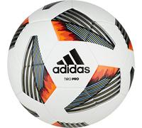 Adidas TIRO PRO, Pallone da Calcio Unisex Adulto, Top: / Nero/Bianco Squadra Luce Blu/Argento Incontrato. in Basso: Oro Met./Team Power Red/Solar Red/Team Solar Arancio, 5