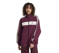 Track top Colorblock Maroon / Cream White L
