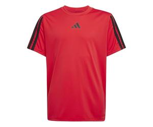 adidas TRAIN ESSENTIALS 3-STRIPES T-SHIRT, T-shirt Bambino, pure ruby/black,