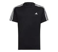 adidas Train Essentials Aeroready 3-stripes Regular-fit Short Sleeve T-shirt Maglietta, Black/White, 164 Bambini e ragazzi
