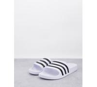 adidas Training - Adilette Aqua - Sliders bianche e nere-Nero 43