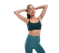 adidas Training - All Me - Reggiseno a supporto leggero color verde edera aurora L