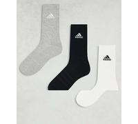 adidas Training confezione da 3 paia di calzini a girocollo multicolore XS