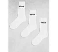 adidas Training - Confezione da 3 paia di calzini bianchi con logo lineare-Multicolore 42 2/3-44 2/3