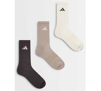adidas Training - Confezione da 3 paia di calzini essenziali marroni-Marrone M