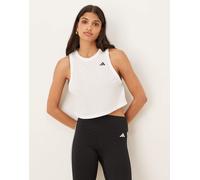 adidas - Training Essentials - Canotta bianca squadrata-Bianco XS