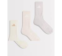 adidas Unisex - Adulto CUSHIONED SPORTSWEAR CREW SOCKS 3 PAIR PACK, wonder white/wonder quartz/ice purple, 42-45