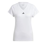 adidas Donna AEROREADY Train Essentials Minimal Branding V-Neck Tee, White, XS