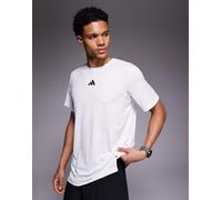 adidas - Training Essentials - T-shirt bianca con 3 strisce-Bianco L