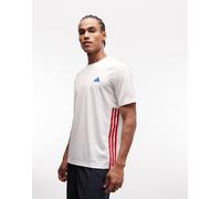 adidas - WE Base 3-Stripes Tee - Maglia funzionale XL - Regular bianco