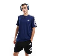 T-shirt da allenamento Train Essentials 3-Stripes Dark Blue / White M