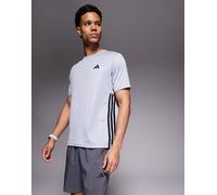 adidas Training - Essentials - T-shirt grigia con tre strisce-Grigio 2XL