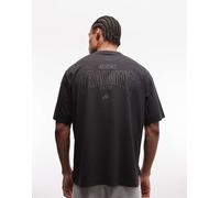 adidas Training - Essentials - T-shirt nera con stampa sul retro-Nero 2XL