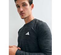 adidas Men Spring Ess Flex LS Top Dk Grey XXL