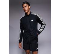 adidas - Training - Giacca sportiva nera con 3 strisce-Nero M