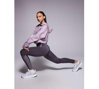 adidas Training - Hyperglam - Leggings lunghezza standard lucidi color grigio scuro L
