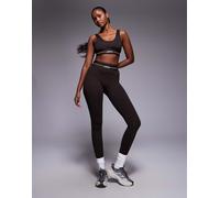 adidas Training - Hyperglam Linear - Leggings lunghezza integrale marrone caffè XS