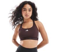 adidas - Training Hyperglam - Reggiseno sportivo marrone a supporto medio XS