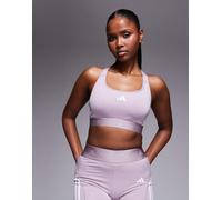 adidas Training Hyperglam supporto medio in viola XS C-D Cup