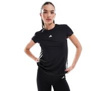 adidas Training - Hyperglam - T-shirt nera con 3 strisce-Nero XS