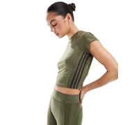 adidas Training - Hyperglam - T-shirt verde oliva L