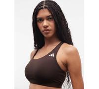 adidas - Training Optime Essentials - Reggiseno marrone a sostegno medio XS