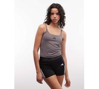 adidas Training - Optime Light Support - Top grigio con fascette S