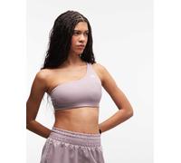 adidas - Training Optime - Reggiseno monospalla a sostegno leggero color preloved fig-Viola XS