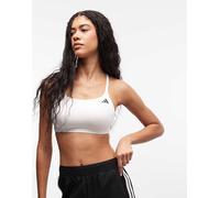 adidas - Training Optime - Reggiseno sportivo a supporto leggero bianco L