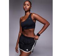 adidas Training - Optime - Reggiseno sportivo monospalla a supporto leggero nero a coste 2XL