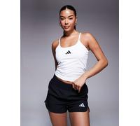 adidas - Training Optime - Top bianco con spalline sottili XS