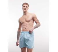 adidas Training - Pantaloncini da bagno da 5" blu e bianchi-Bianco 2XL