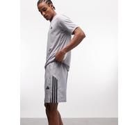 adidas Homme Tech Essentials Workout 3 Stripes Shorts, Halo Silver, S 7 inch