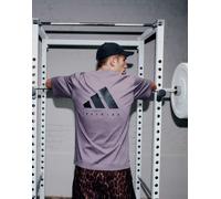 adidas - Training Power - T-shirt oversize grigio scuro XS