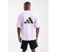 adidas Training - Power - T-shirt oversize prugna polvere-Viola 2XL