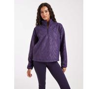 adidas Training - Pullover in pile con stampa aurora prugna-Viola S
