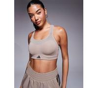Adidas Tlrd Impact Training High Impact Sports Bra Beige XS / AB Donna