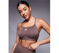 Reggiseno sportivo Aeroreact Training 3-Stripes Earth Strata XS