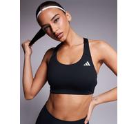 adidas - Training - Reggiseno sportivo nero a coste a supporto medio L A-B Cup