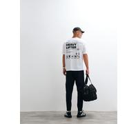 adidas Training - T-shirt bianca con stampa sul retro-Bianco M