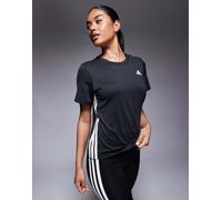 adidas Training - T-shirt nera con le 3 strisce-Nero L