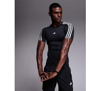 adidas Training - T-shirt nera in tessuto Techfit-Nero S