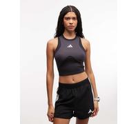 Adidas Techfit Workout Color Block Sports Top Nero XL Donna