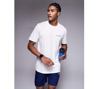 adidas - Training Terrex - T-shirt bianca con stampa montagna-Bianco M